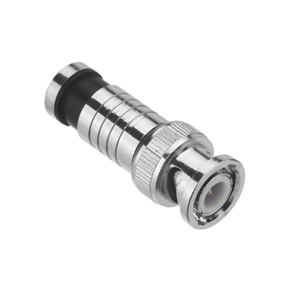 Bnc Connector Male Compression Coax Cctv Cable Connectors Bnc Insulation Connector For Cctv Surveillance System Kit