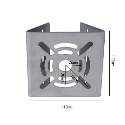 2mm thickness 304 Stainless steel lock pole bracket for cctv camera